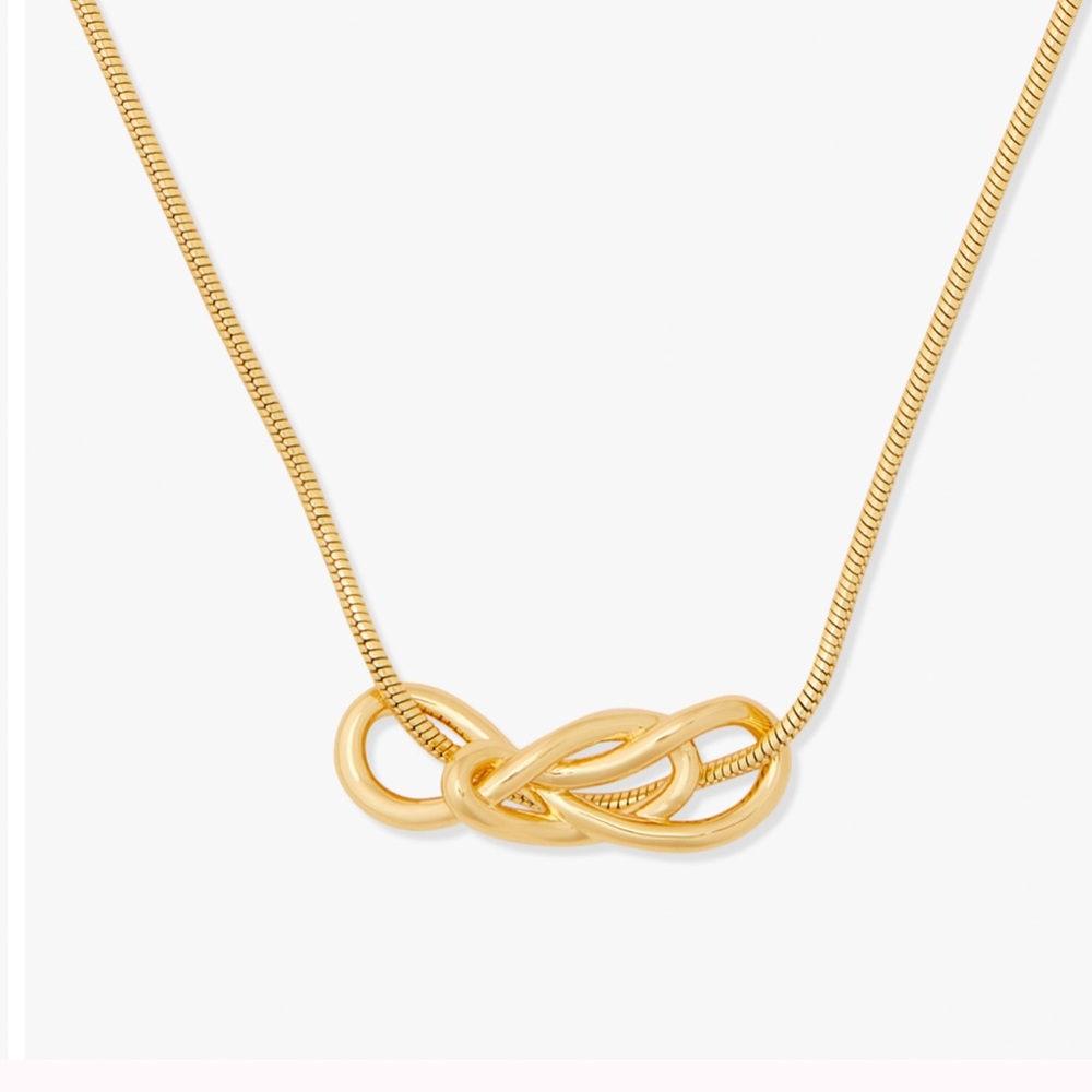 kate spade Gold Knot Pendant Necklace